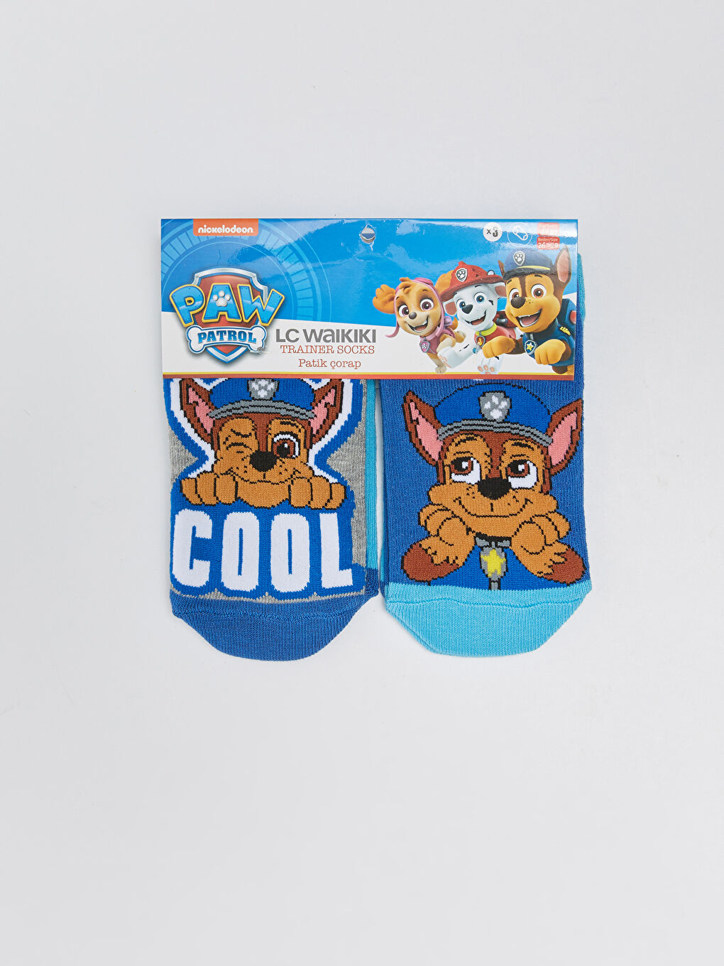 Paw Patrol Patterned Boys Booties Socks 3 Pack-1