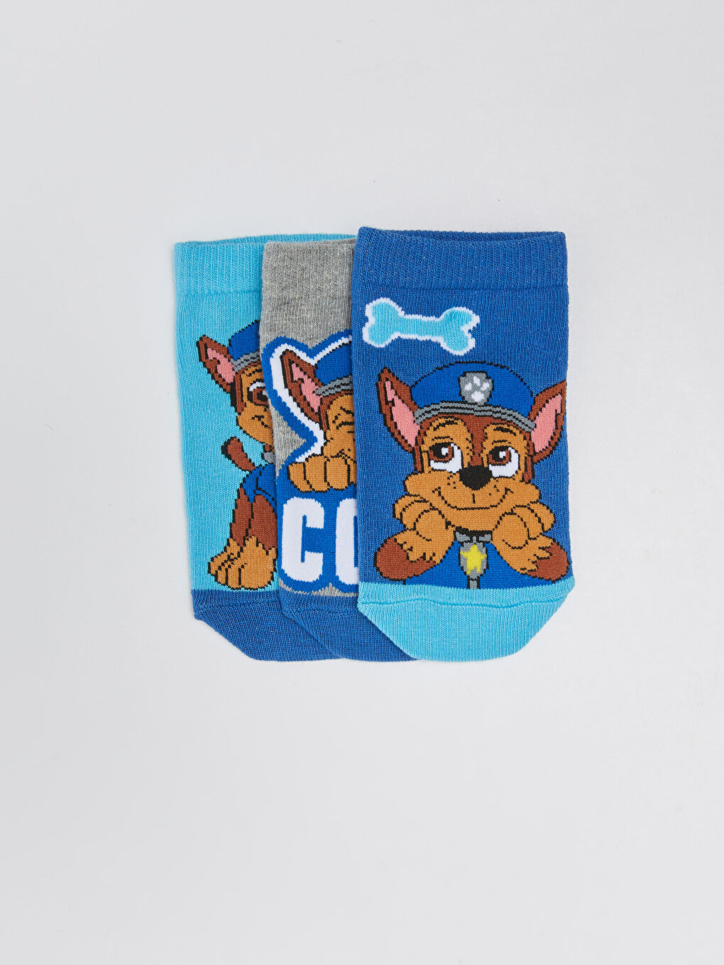 Paw Patrol Patterned Boys Booties Socks 3 Pack-2