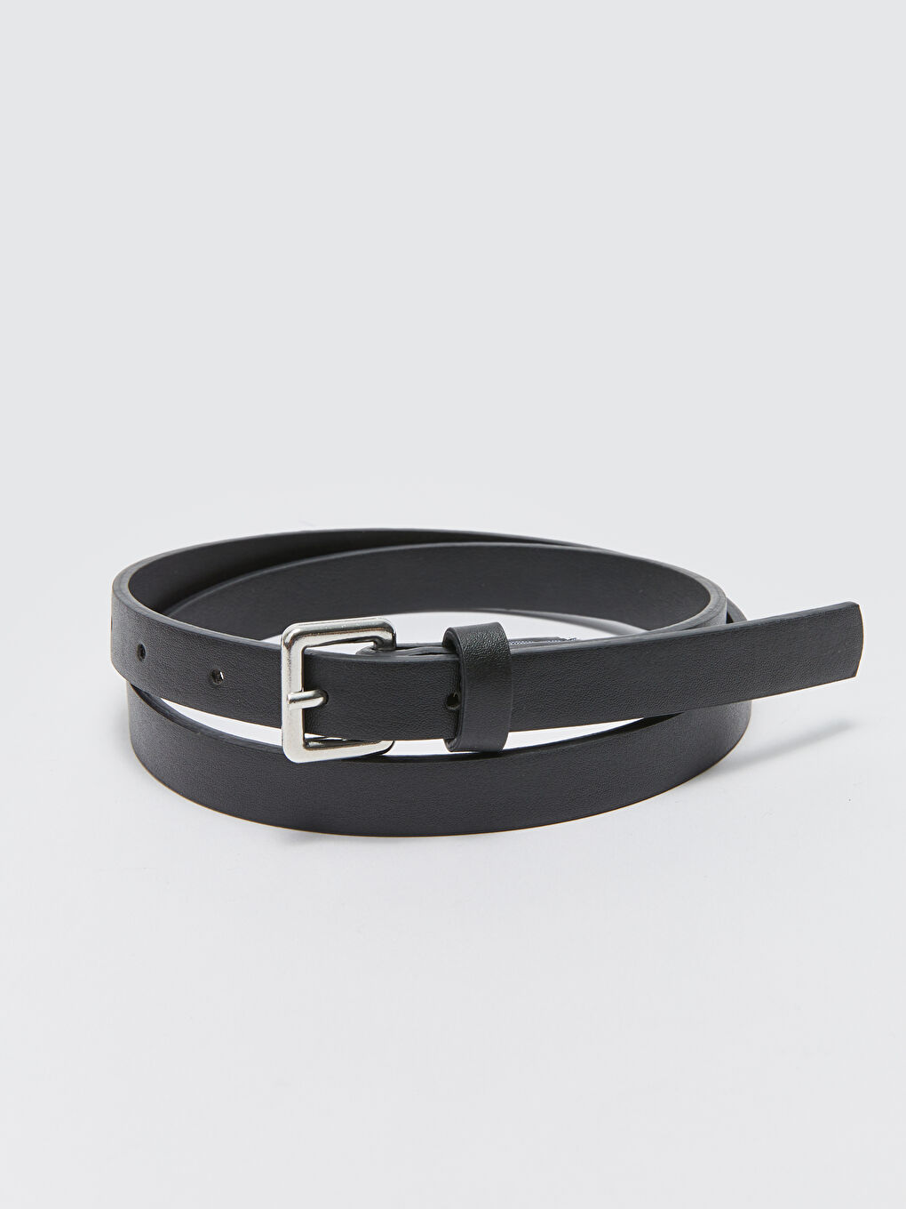 Leather Look Slim Woman Belt 2 Pack-1