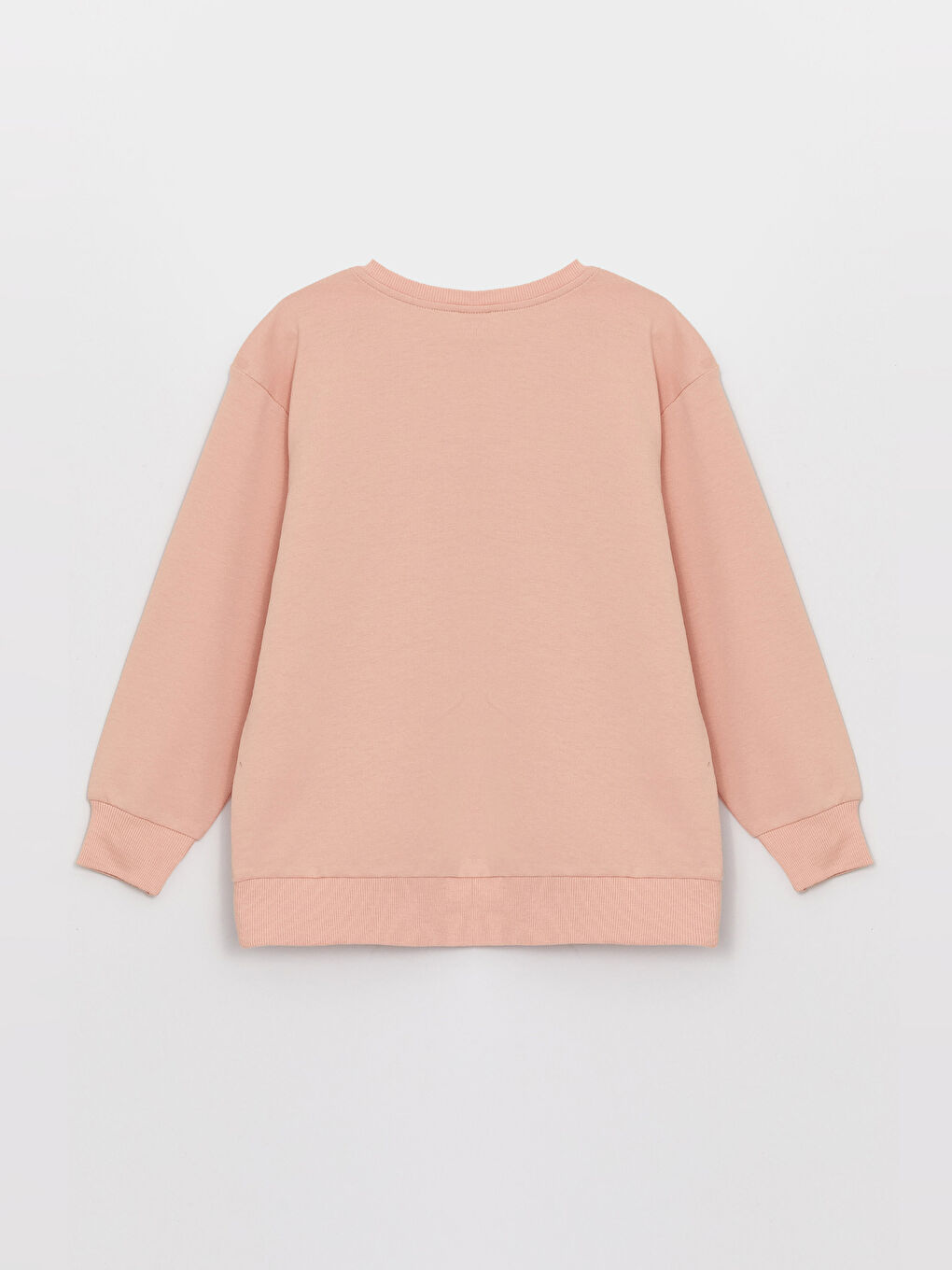 Crew Neck Basic Long Sleeve Unisex Kids Sweatshirt-2