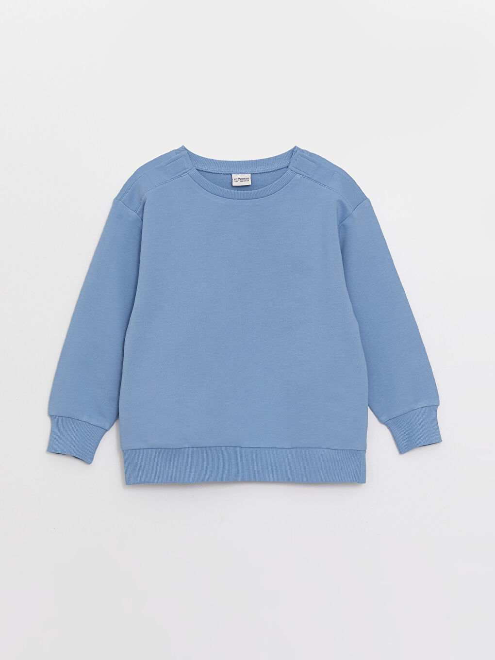 Crew Neck Basic Long Sleeve Unisex Kids Sweatshirt-1