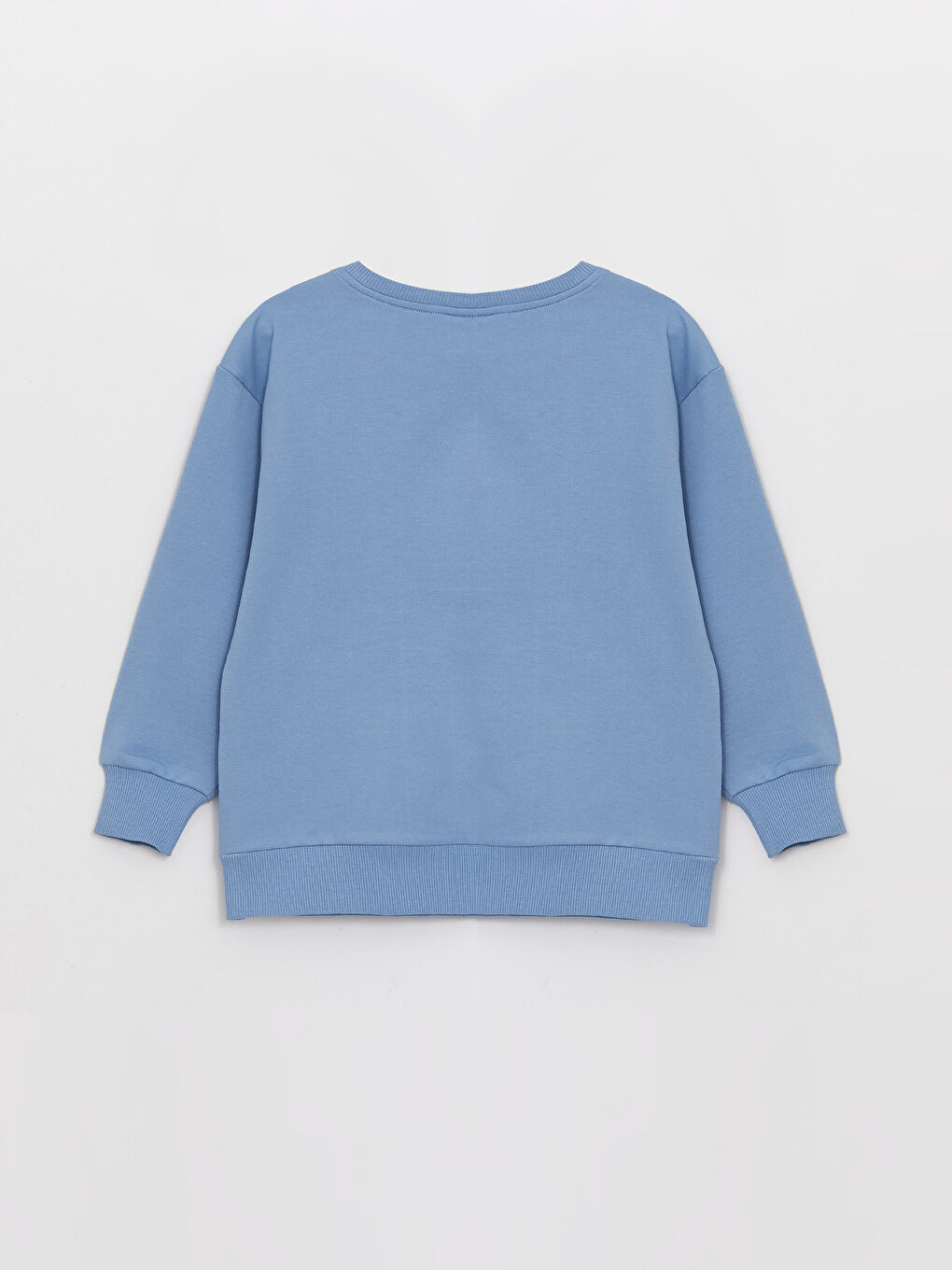 Crew Neck Basic Long Sleeve Unisex Kids Sweatshirt-2