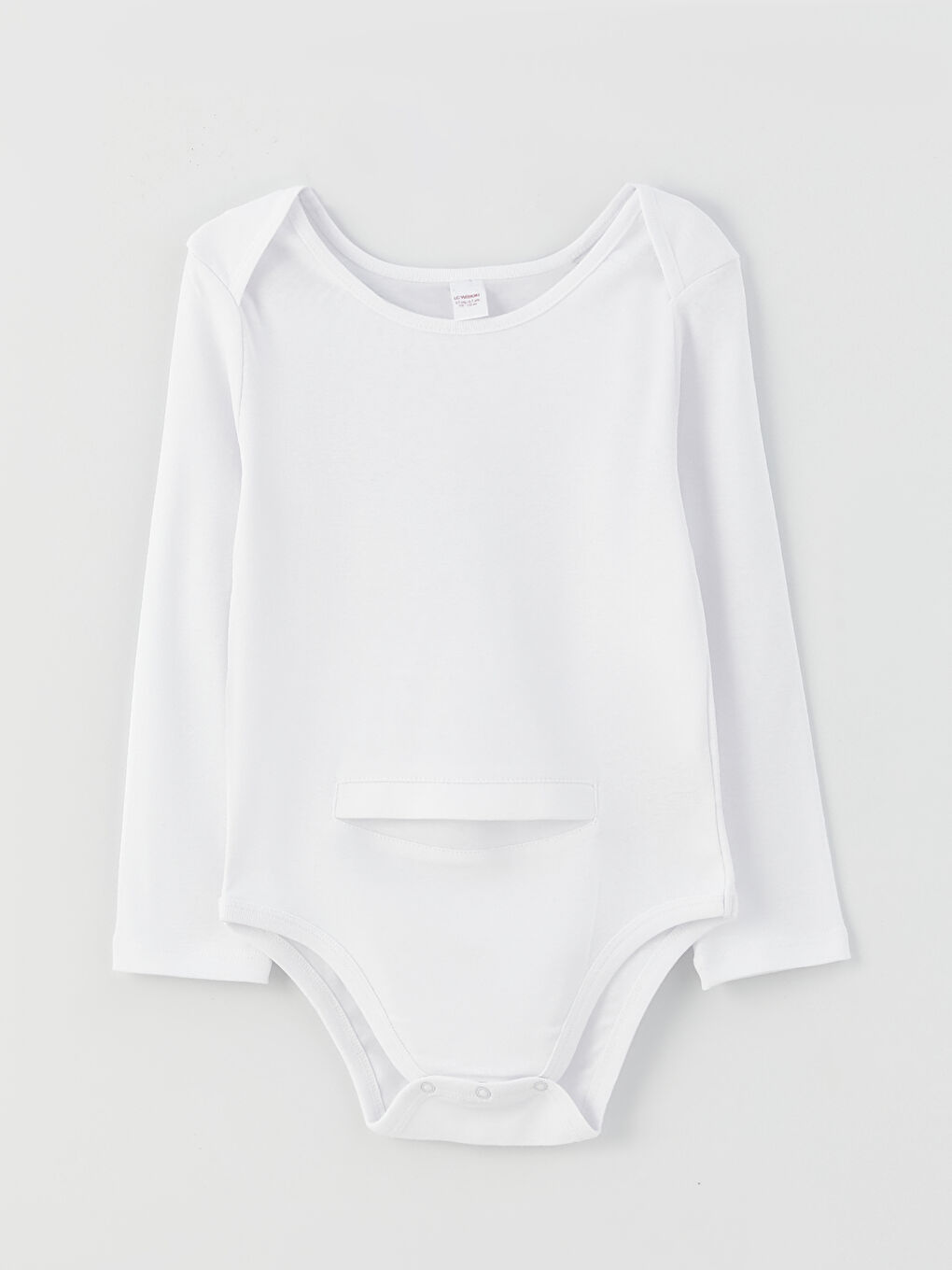 ياقة دائرية أساسي كم طويل يونيسكس أطفال سناب سناب بودي-1