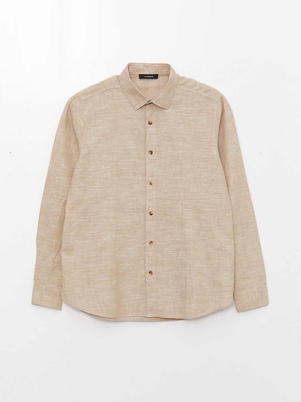 Regular Fit Long Sleeve Poplin Men's Shirt