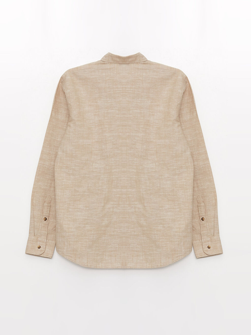 Regular Fit Long Sleeve Poplin Men's Shirt-1