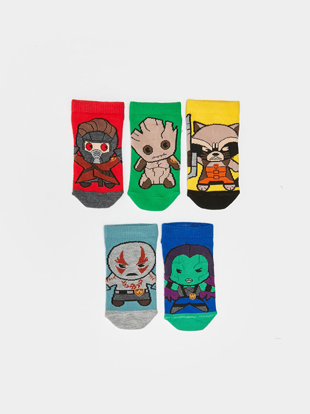 Marvel Patterned Boys' Trainer Socks 5 Pack