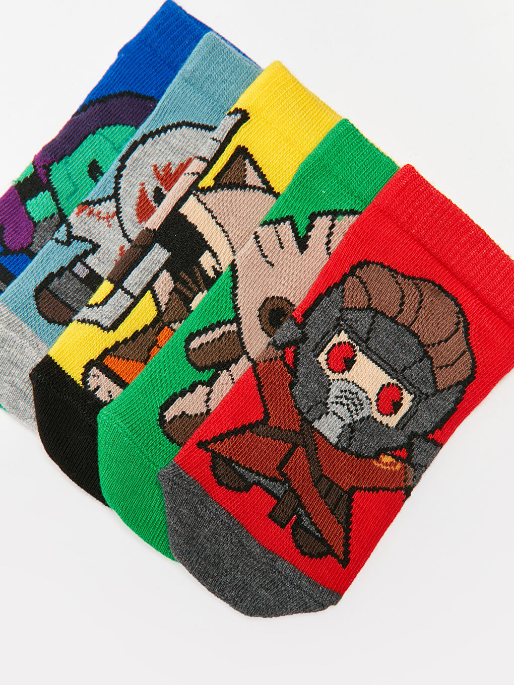 Marvel Patterned Boys' Trainer Socks 5 Pack-3
