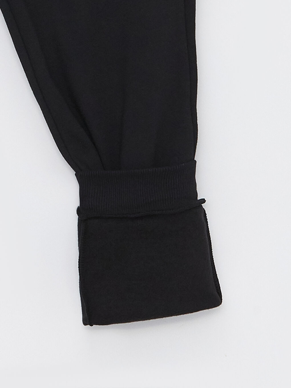 Siyah Slim Fit Erkek Kalın Jogger Eşofman Altı-7