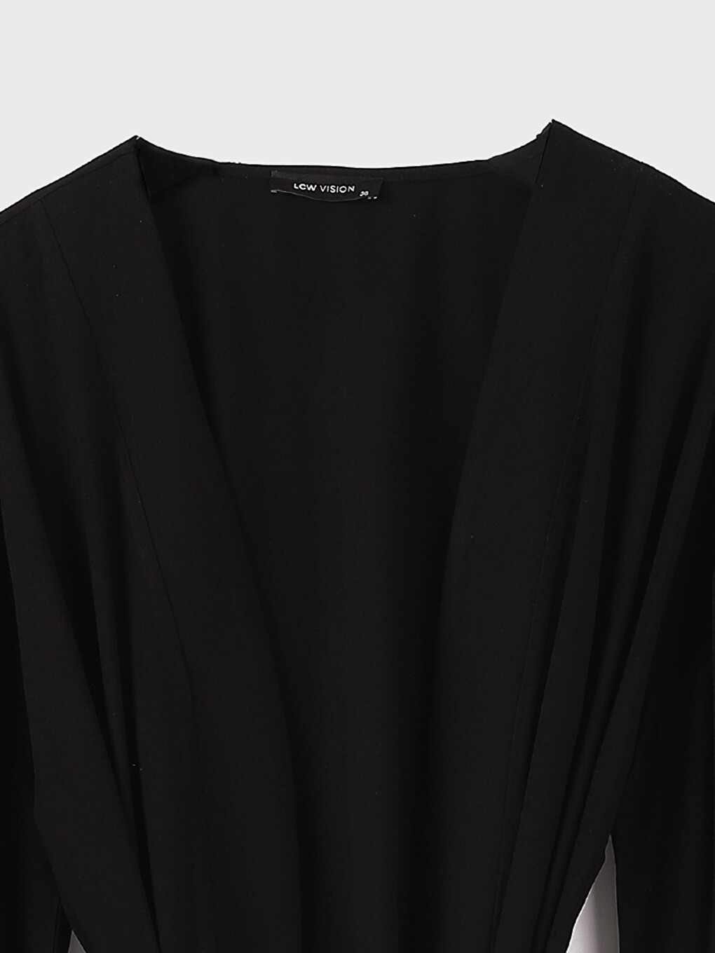 Shawl Collar Plain Oversize Women's Kimono-1