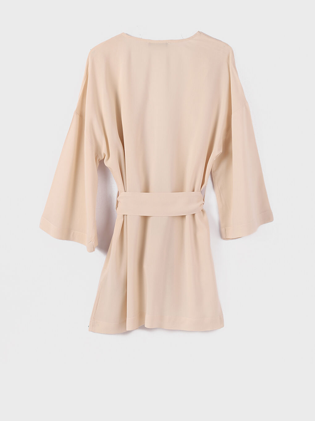 Shawl Collar Plain Oversize Women's Kimono-2