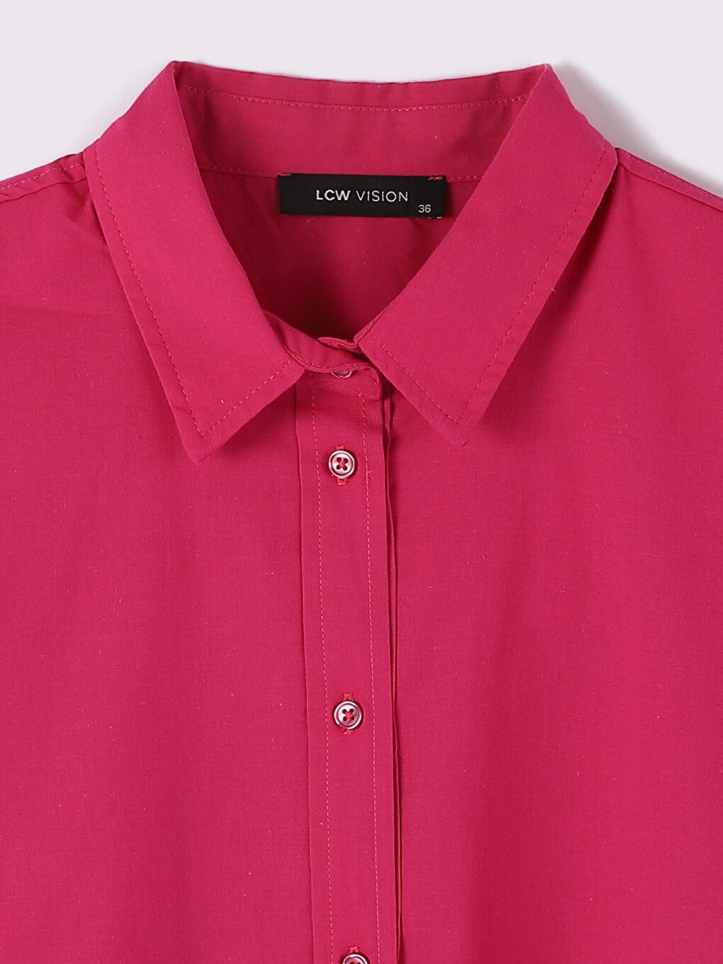 Plain Long Sleeve Oversize Women's Shirt-2