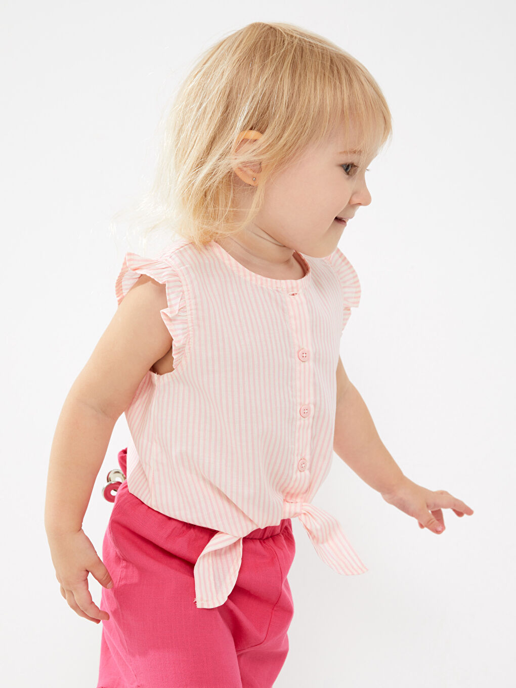 LCW baby Chemise Sans Manches Rayée Col Rond Fille Bébé -S3HN32Z1-LHK