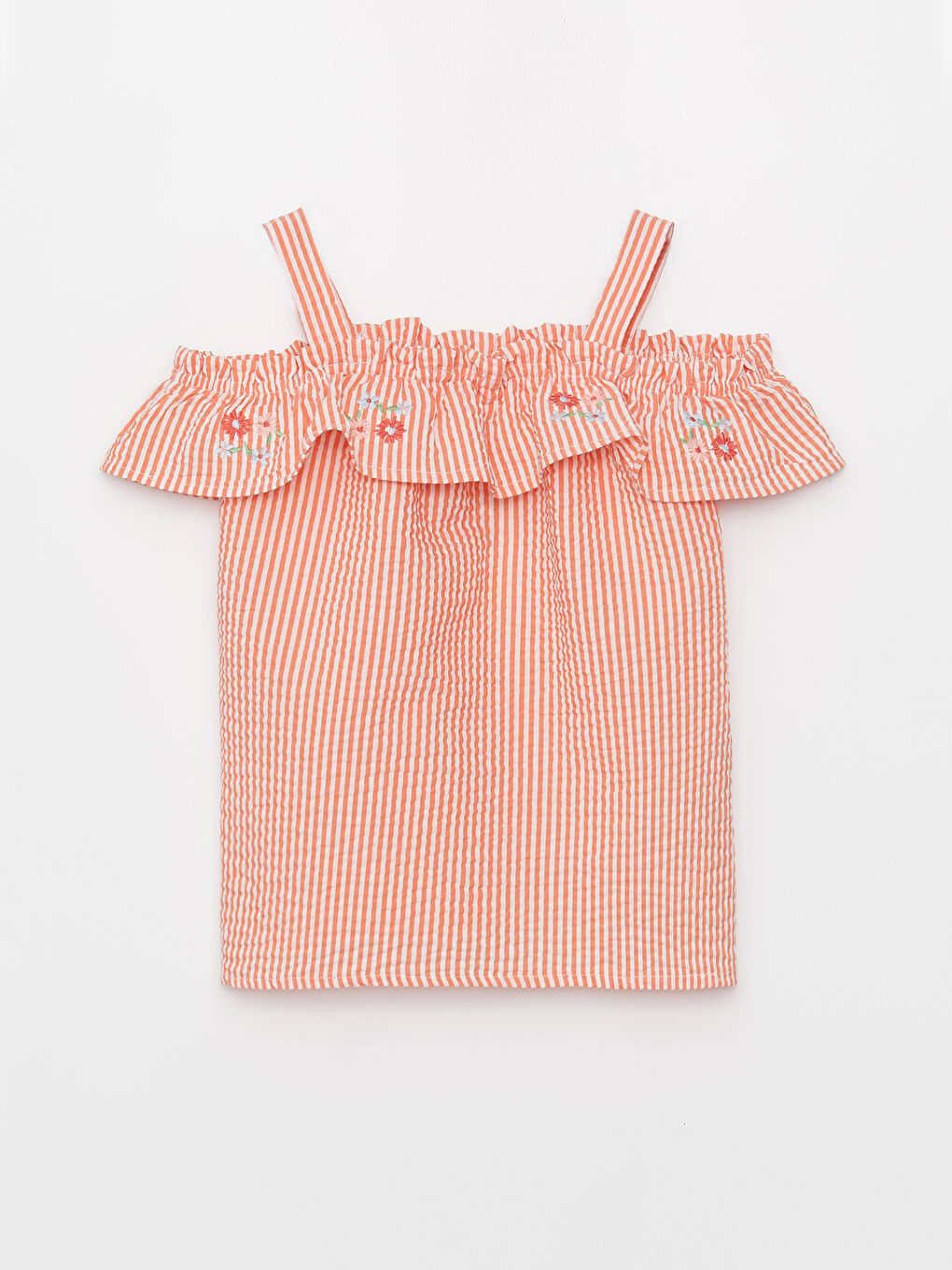 LCW baby Boat Neck Boat Collar Short Sleeve Printed Baby Girl Blouse -S3HN34Z1-LR8