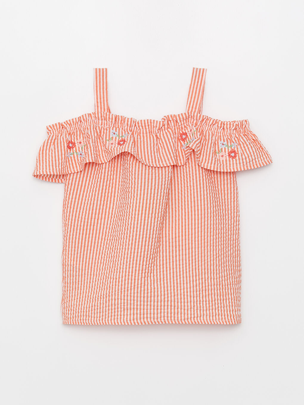 LCW baby Boat Neck Boat Collar Short Sleeve Printed Baby Girl Blouse -S3HN34Z1-LR8
