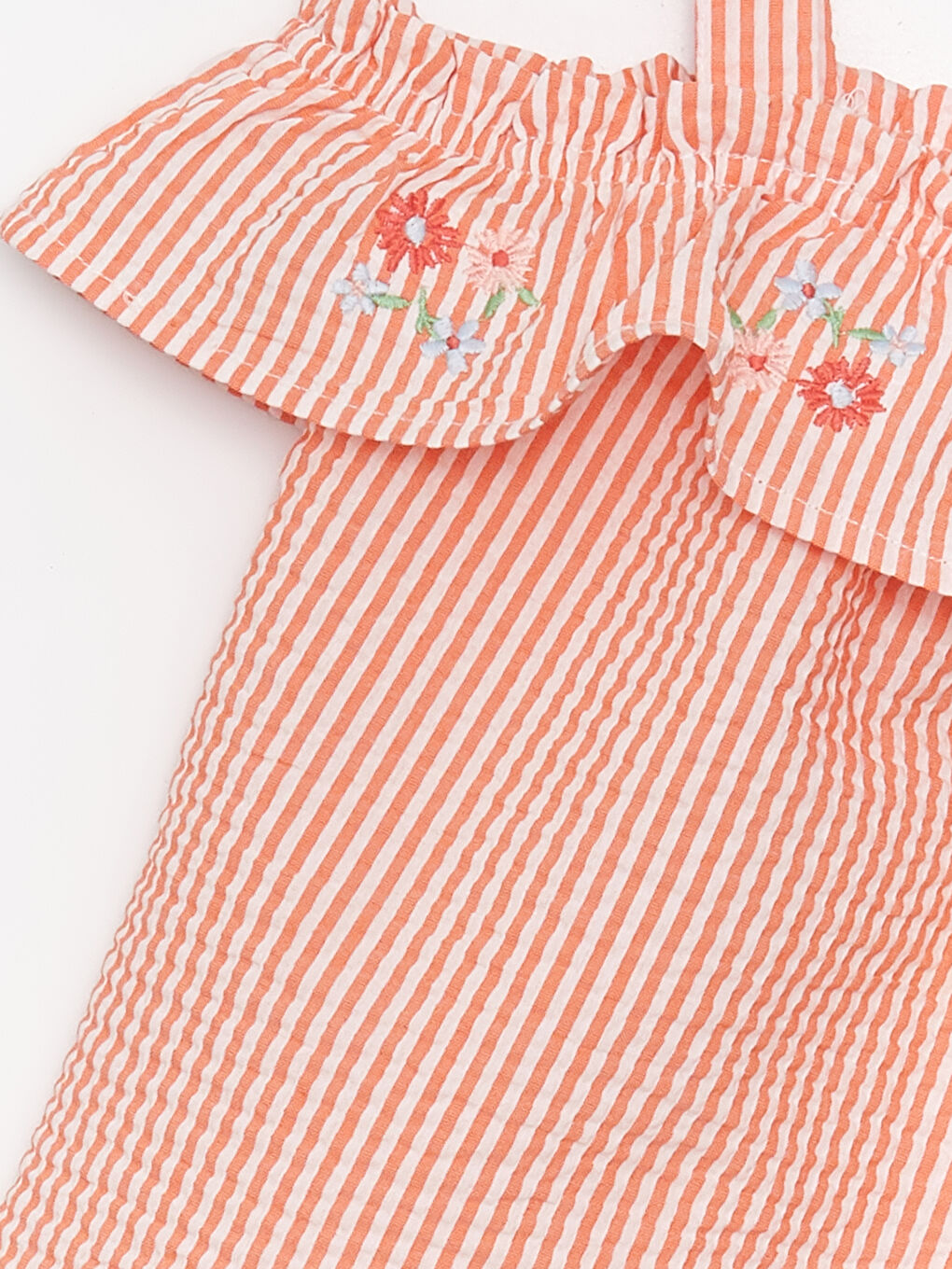 LCW baby Boat Neck Boat Collar Short Sleeve Printed Baby Girl Blouse -S3HN34Z1-LR8