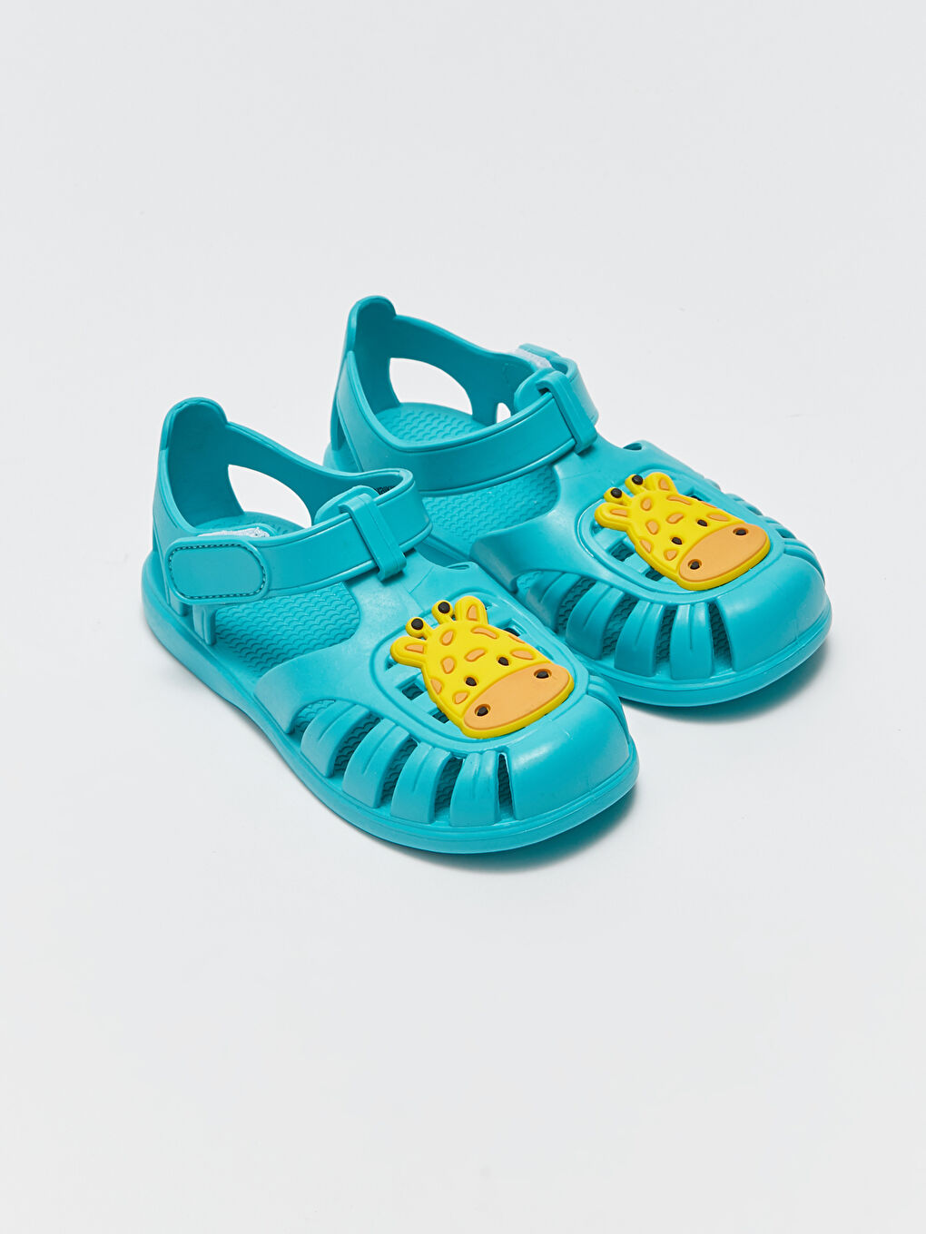 Turkuaz Patch Detaylı Erkek Bebek Sandalet