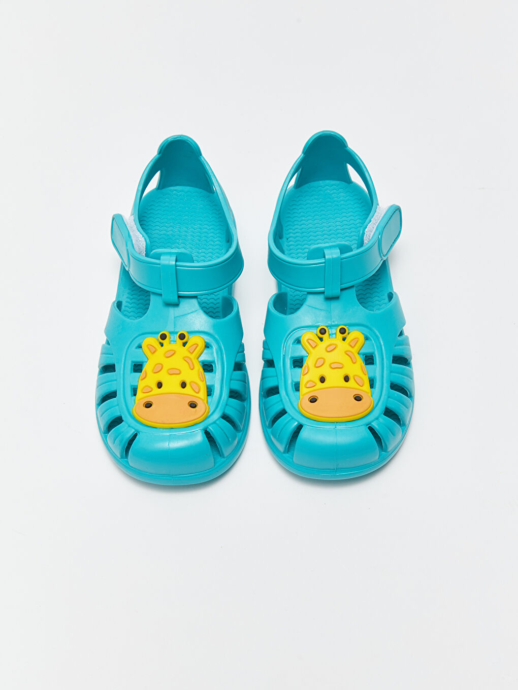 Turkuaz Patch Detaylı Erkek Bebek Sandalet-2