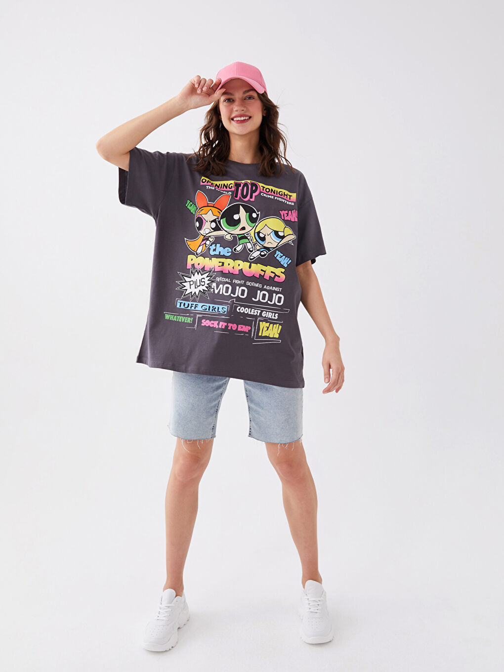 Crew Neck Powerpuff Girls Printed Women's T-Shirt -S3HN82Z8-RFL