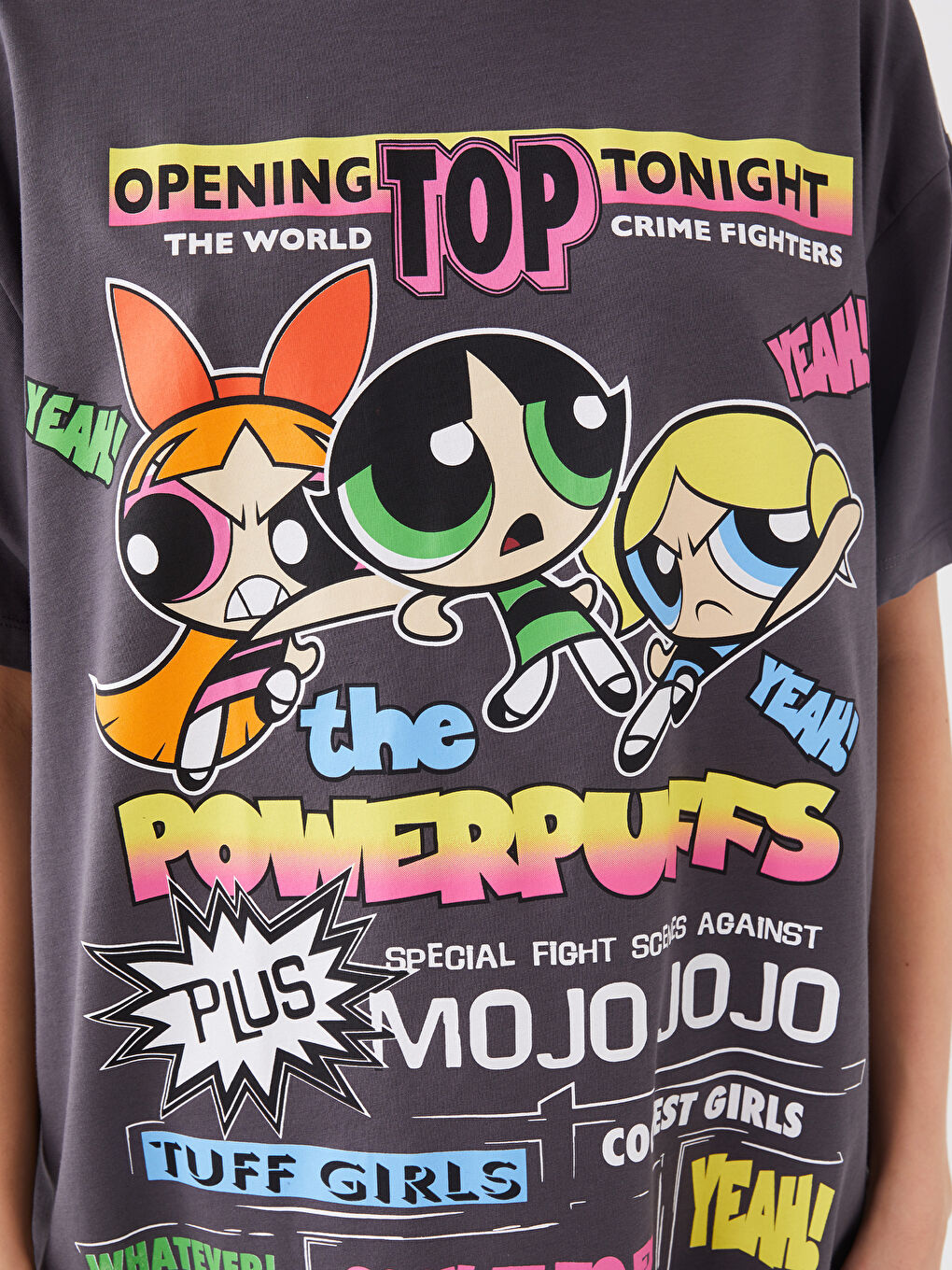 Crew Neck Powerpuff Girls Printed Women's T-Shirt -S3HN82Z8-RFL
