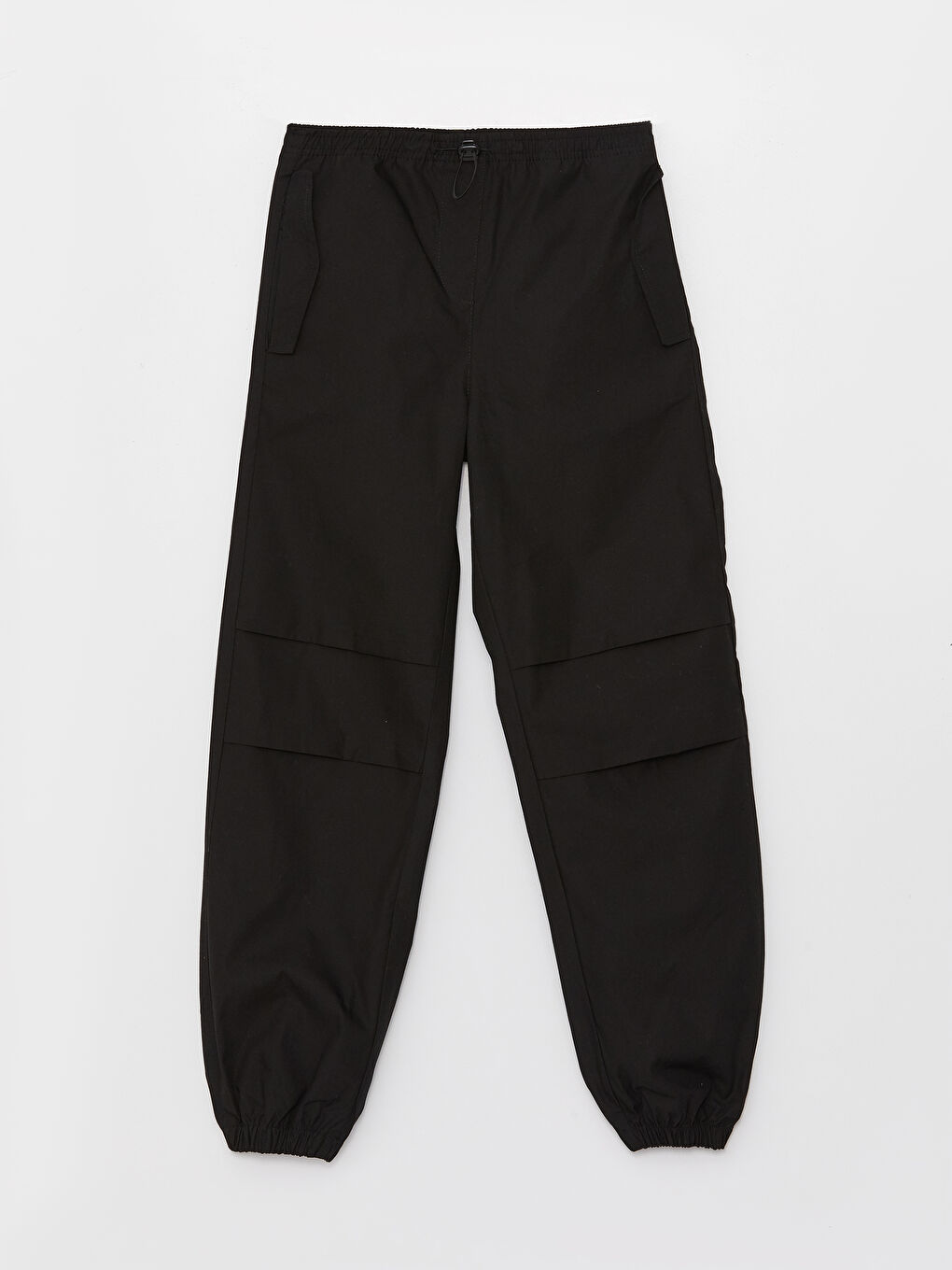 Siyah Beli Lastikli Basic Kız Çocuk Jogger Pantolon