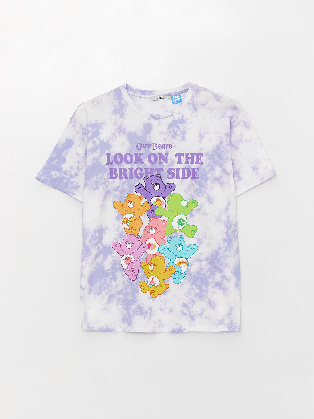 Crew Neck Care Bears Printed Short Sleeve Women's T-Shirt-5
