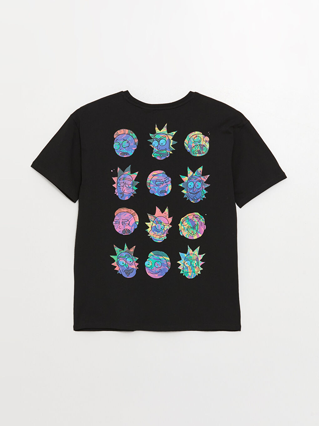 XSIDE Crew Neck Rick and Morty Printed Short Sleeve Women's T-Shirt -S3HO39Z8-CVL