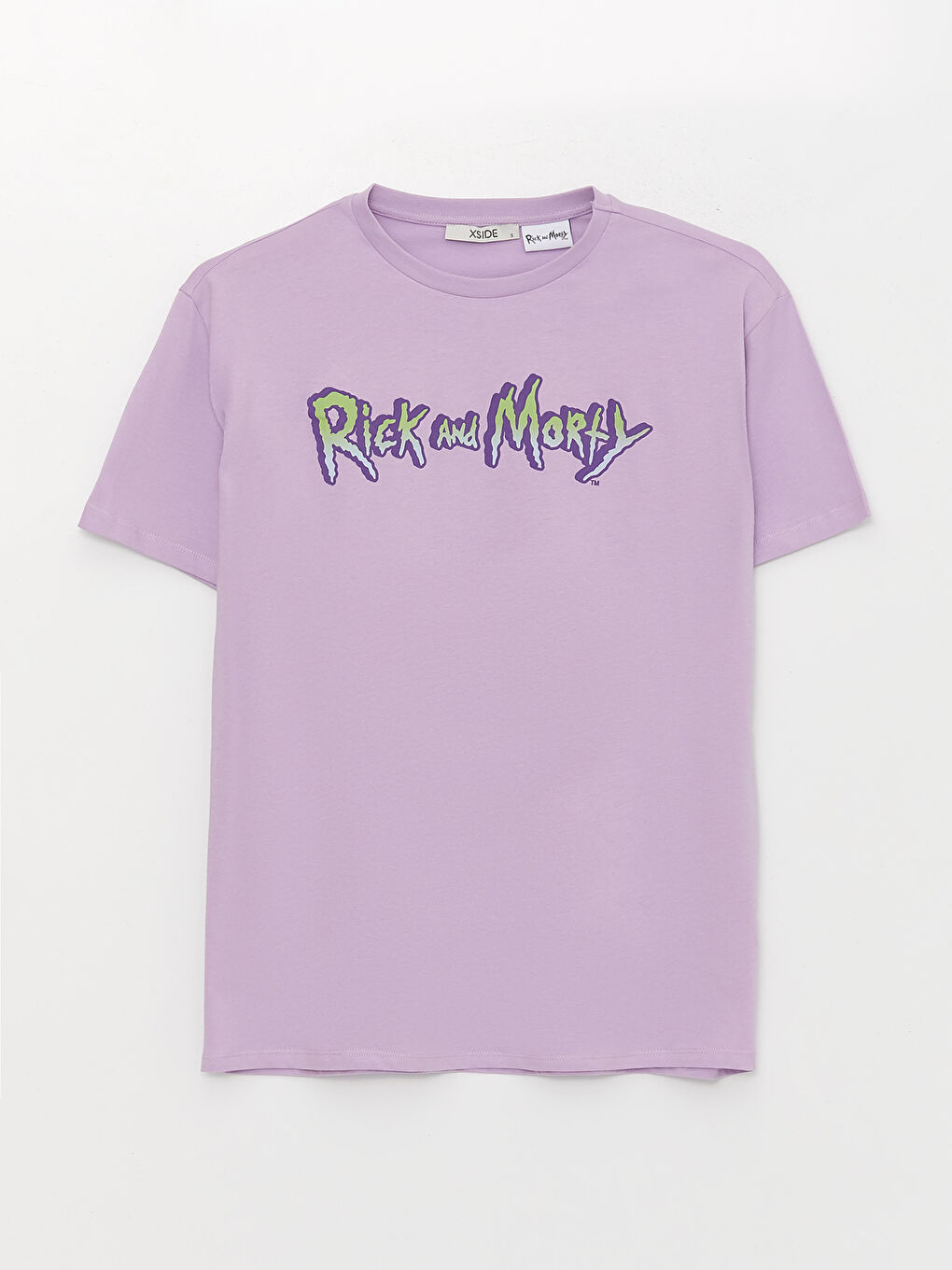 XSIDE Crew Neck Rick and Morty Printed Short Sleeve Women's T-Shirt -S3HO40Z8-KYB