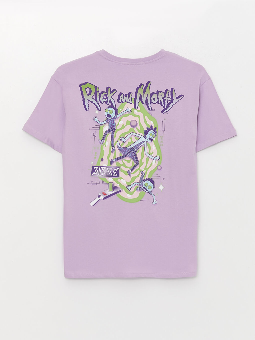 XSIDE Crew Neck Rick and Morty Printed Short Sleeve Women's T-Shirt -S3HO40Z8-KYB