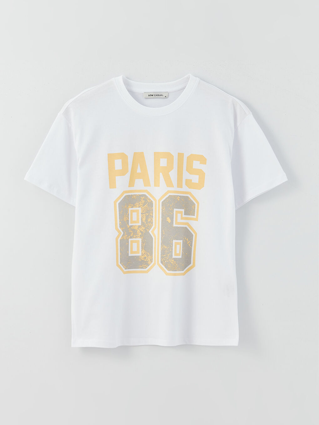 Crew Neck Printed Short Sleeve Women's T-Shirt-5