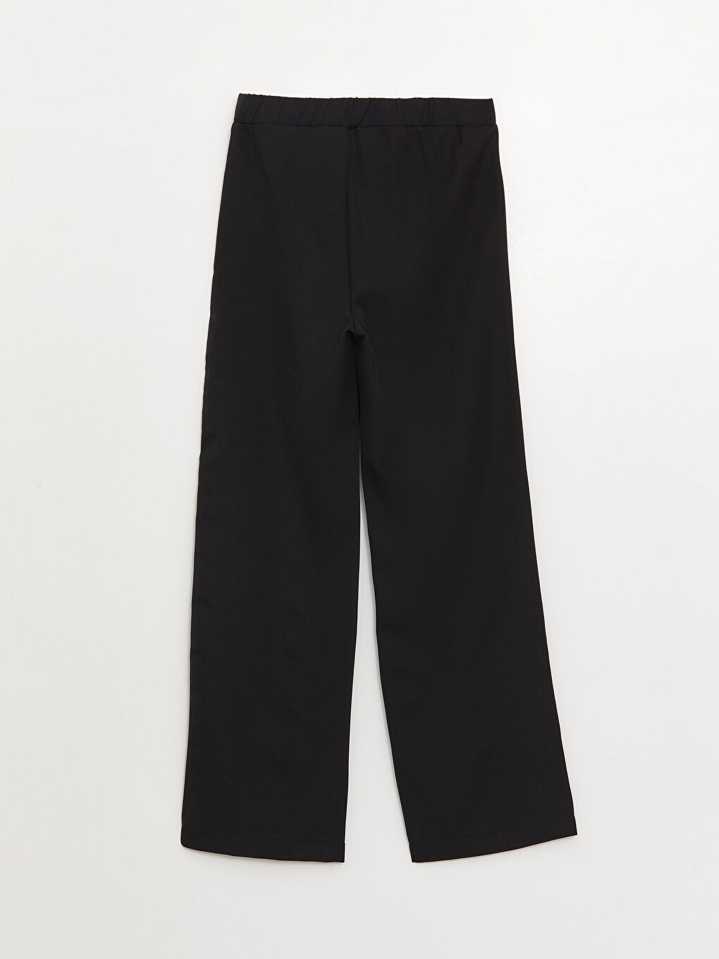 LCWAIKIKI Basic Siyah Beli Lastikli Standart Fit Kadın Pantolon - 6
