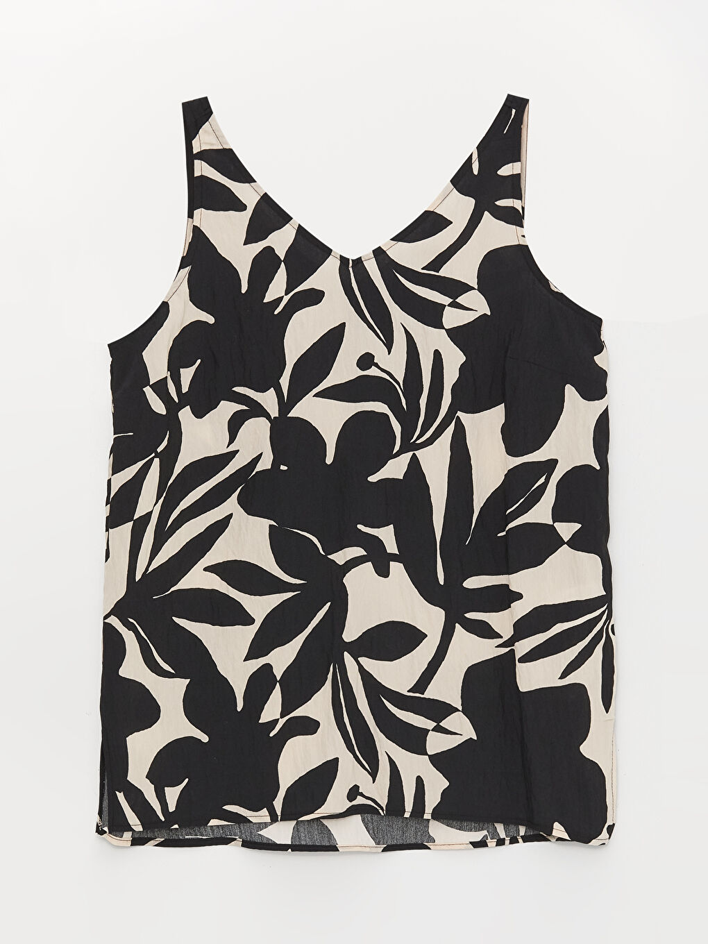 V-Neck Patterned Women's Blouse-5