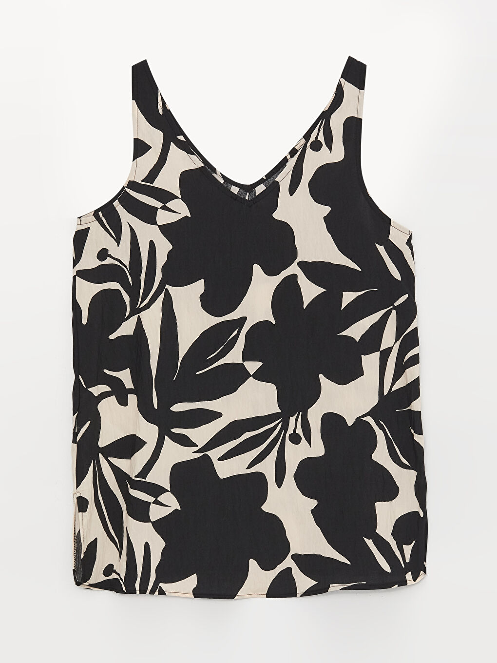 V-Neck Patterned Women's Blouse-6