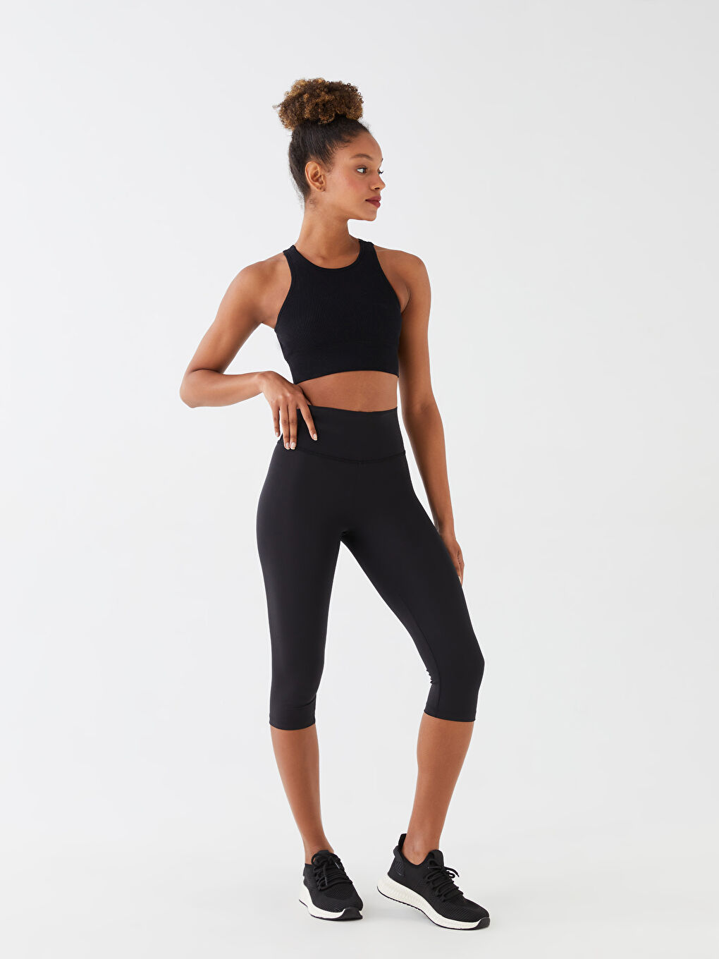 LCW ECO Elasticated Waist Women's Sports Leggings -S3HP08Z8-CVL