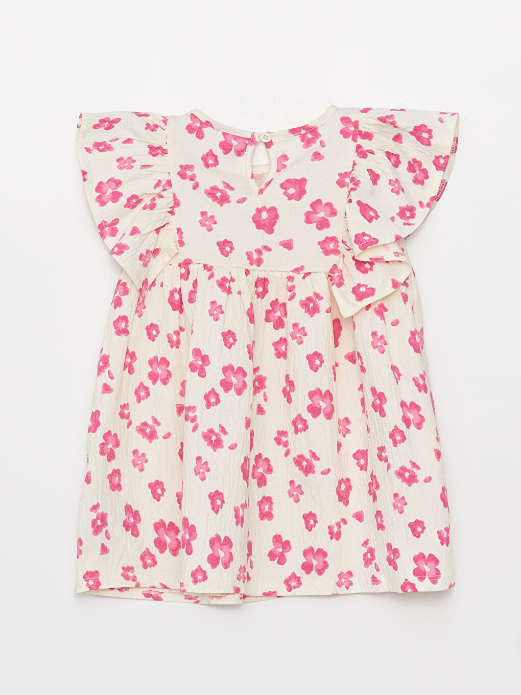 Robe Pour Bébé Filles À Col Rond Imprimée-1