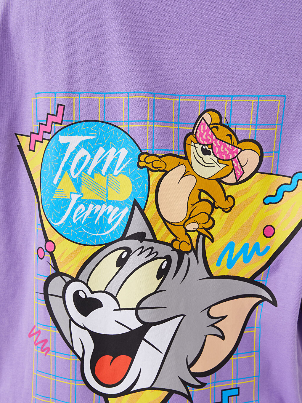 LCW Vision Crew Neck Tom & Jerry Printed Oversize Women's T-Shirt -S3HP15Z8-GPZ