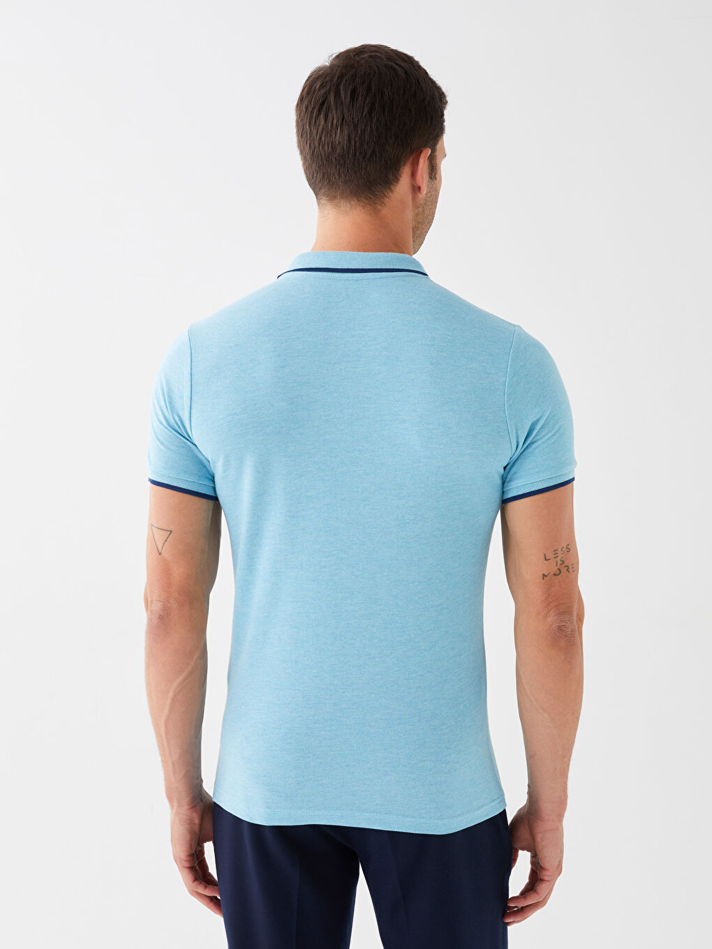 LCW ECO Polo Neck Short Sleeve Men's T-Shirt -S3HP16Z8-LDB