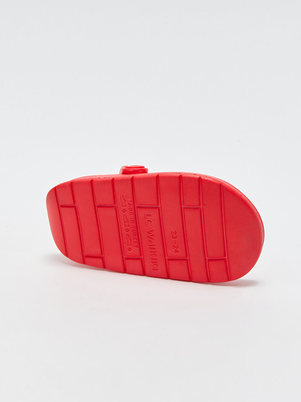 Kırmızı Baskılı Kız Bebek Sandalet-3