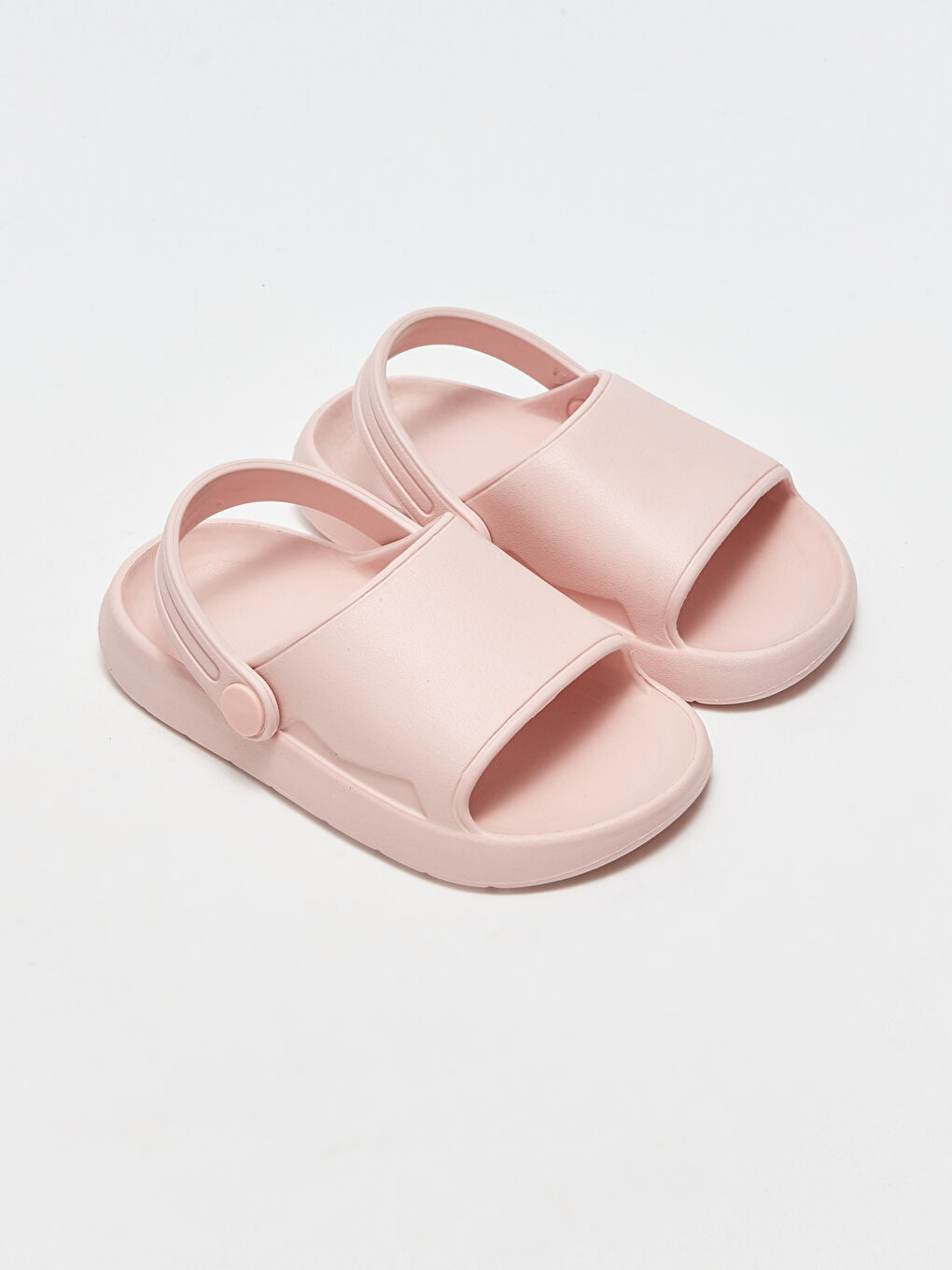 Pembe Baskılı Kız Bebek Sandalet