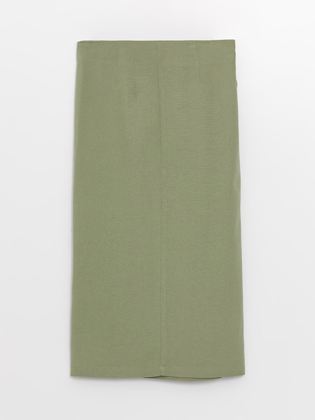 Tie Waist Straight Linen Blend Women's Skirt -S3HP48Z8-VCX