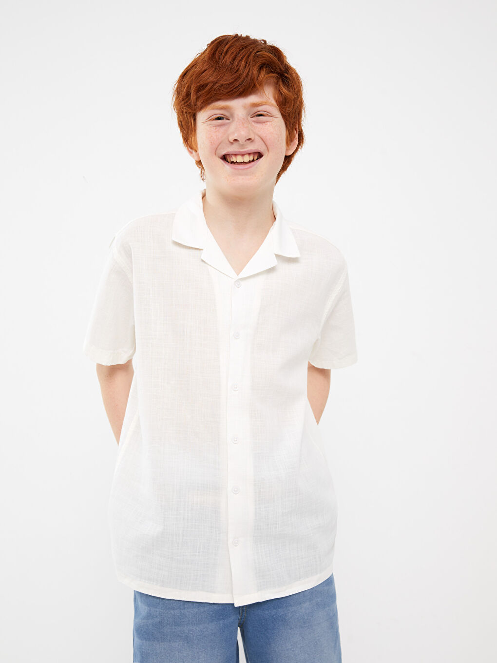 Relaxed Fit Boys' Shirt -S3HP63Z4-L7Y