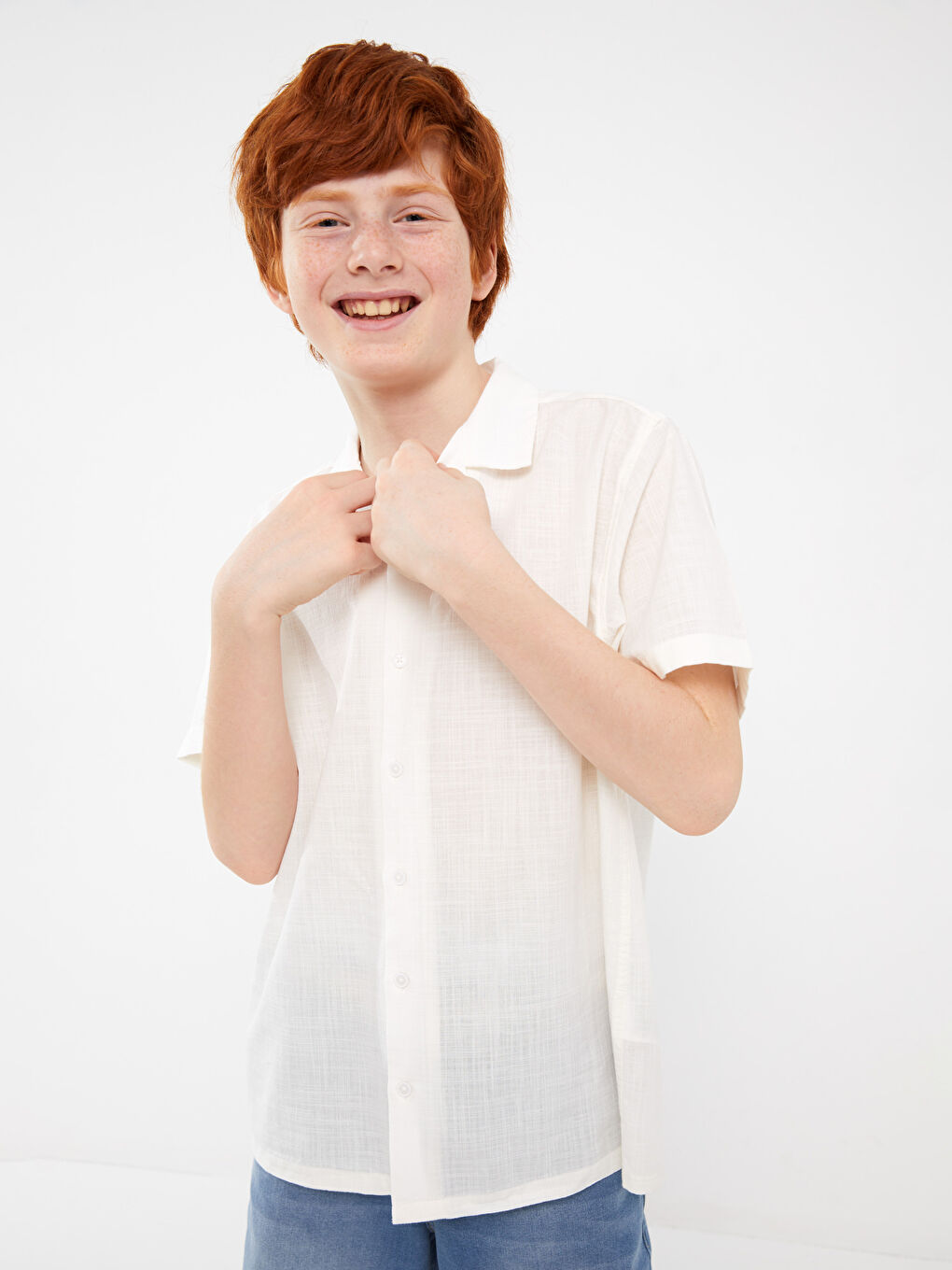 Relaxed Fit Boys' Shirt -S3HP63Z4-L7Y