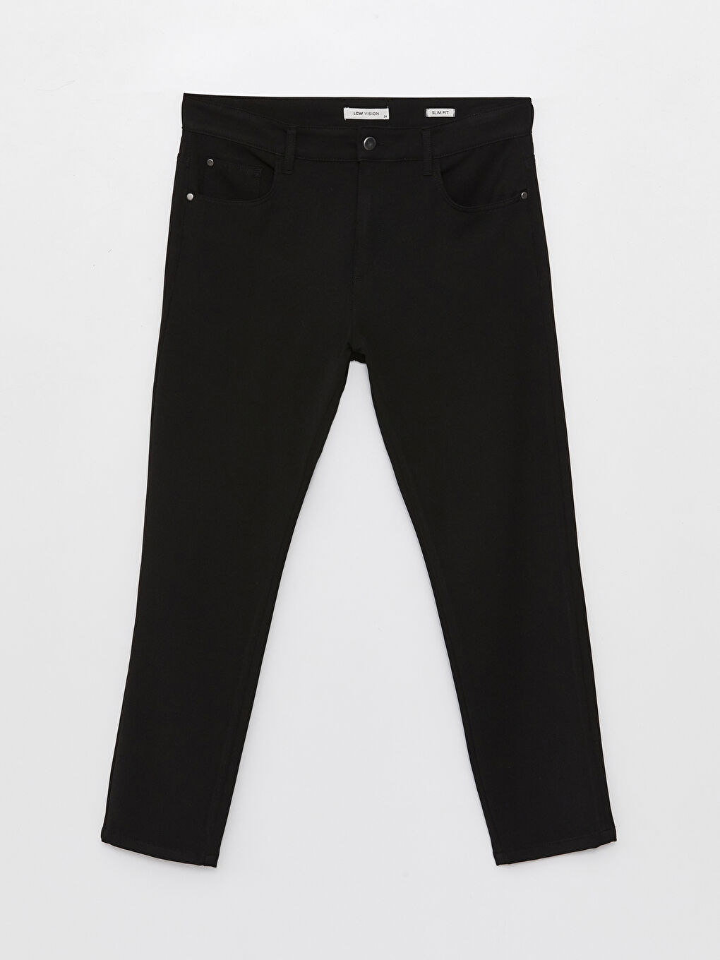 Siyah Slim Fit Erkek Pantolon-5