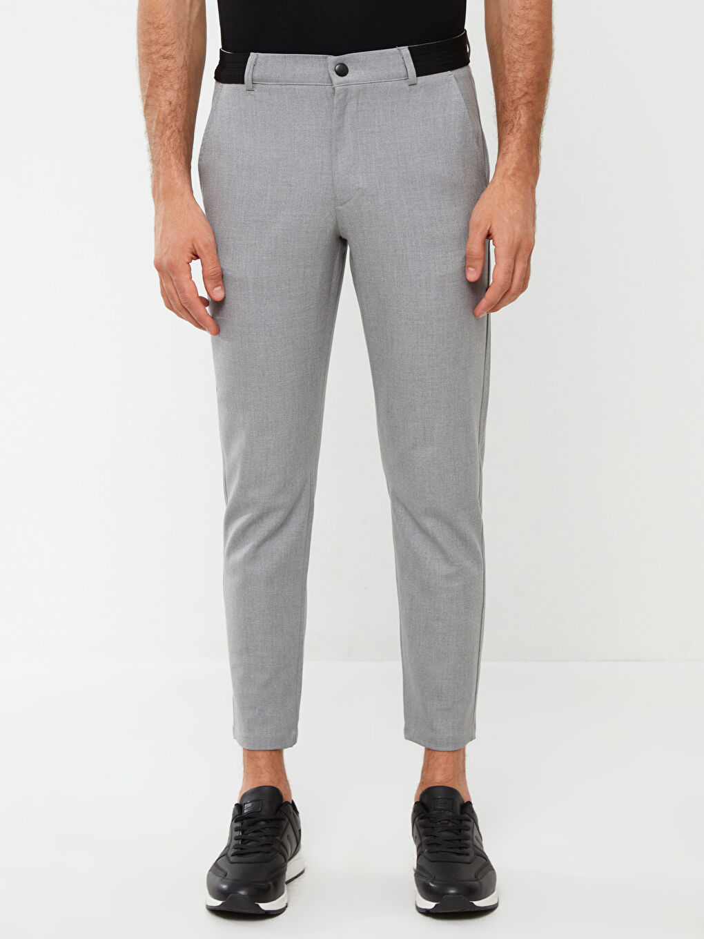 Gri Slim Fit Erkek Pantolon-2