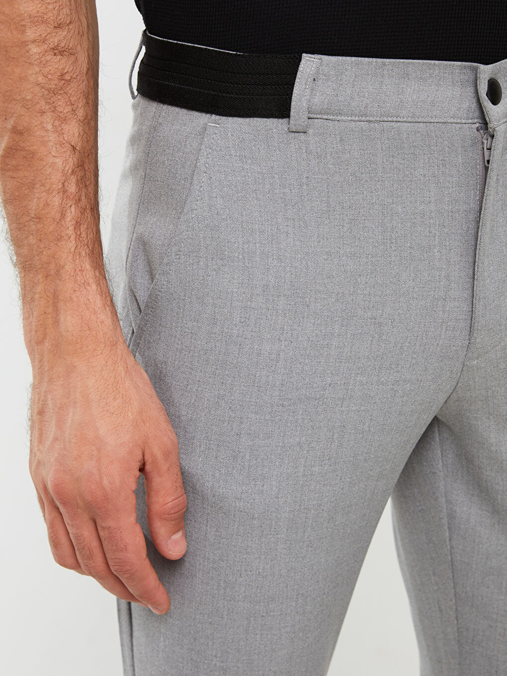 Gri Slim Fit Erkek Pantolon-3