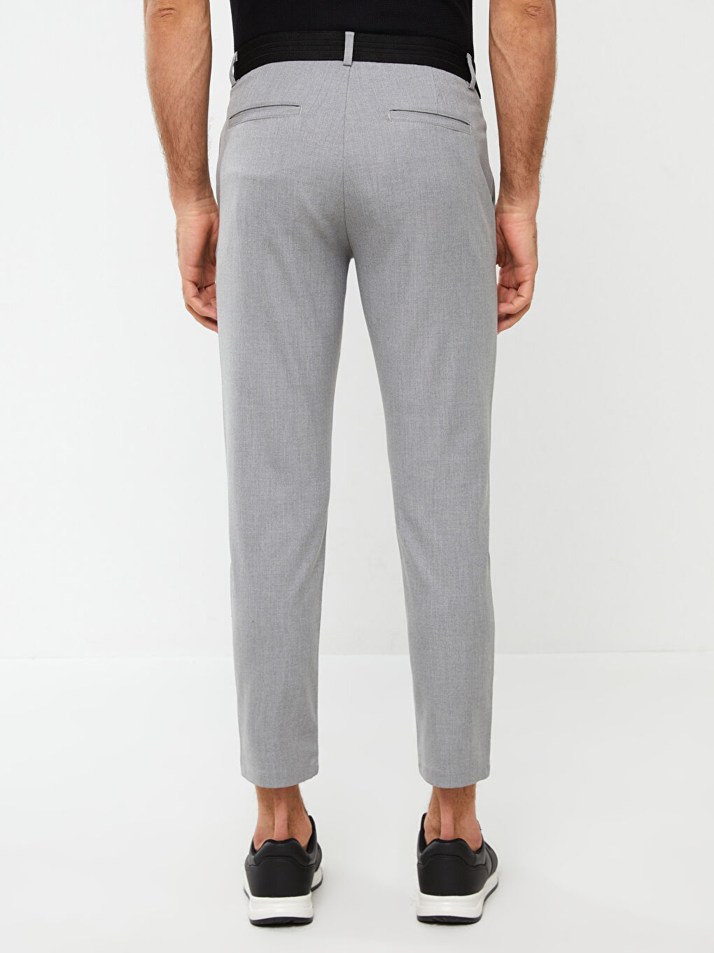 Gri Slim Fit Erkek Pantolon-4