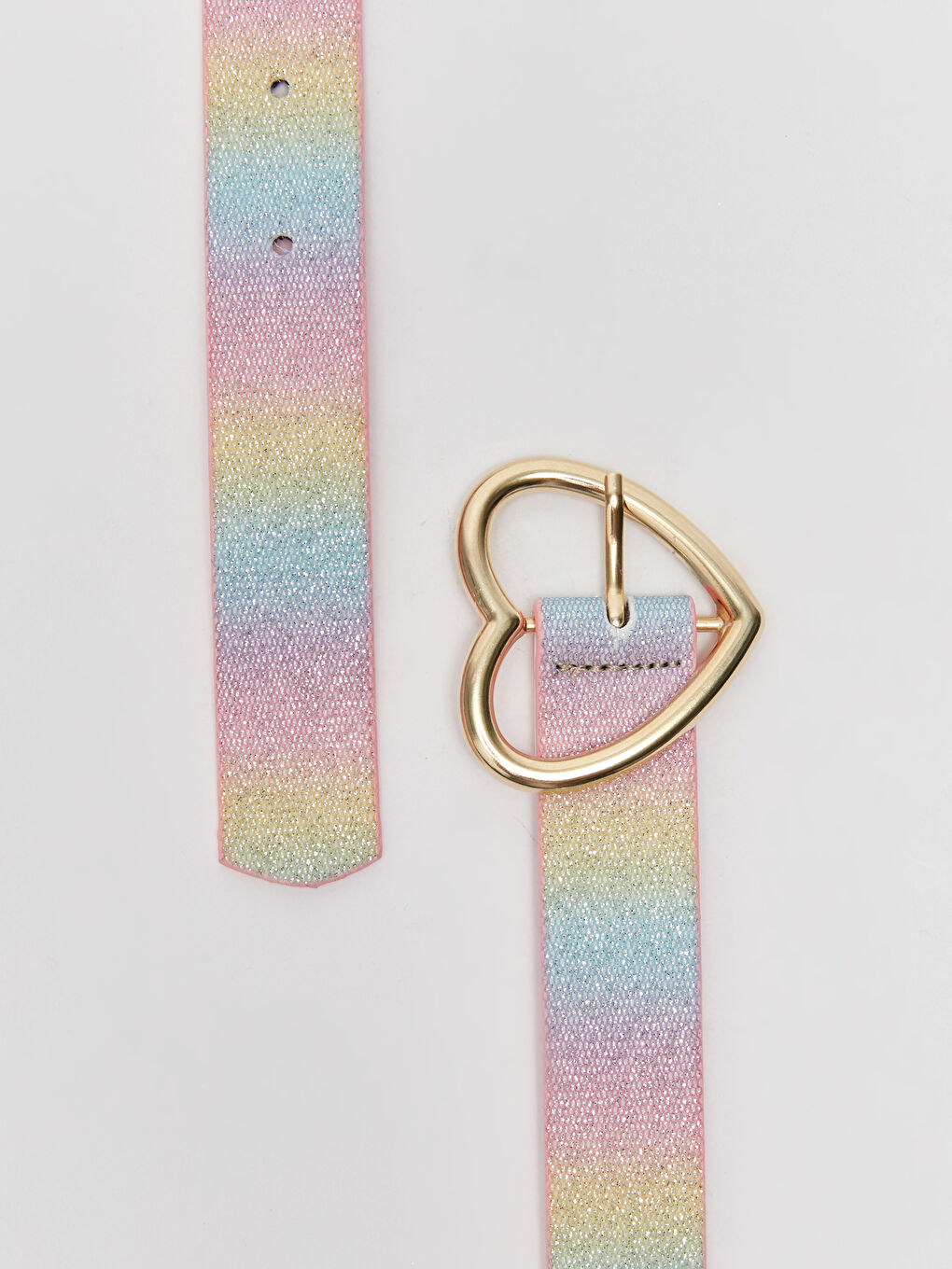 Karışık Çok Renkli Simli Kız Çocuk Kemer-2