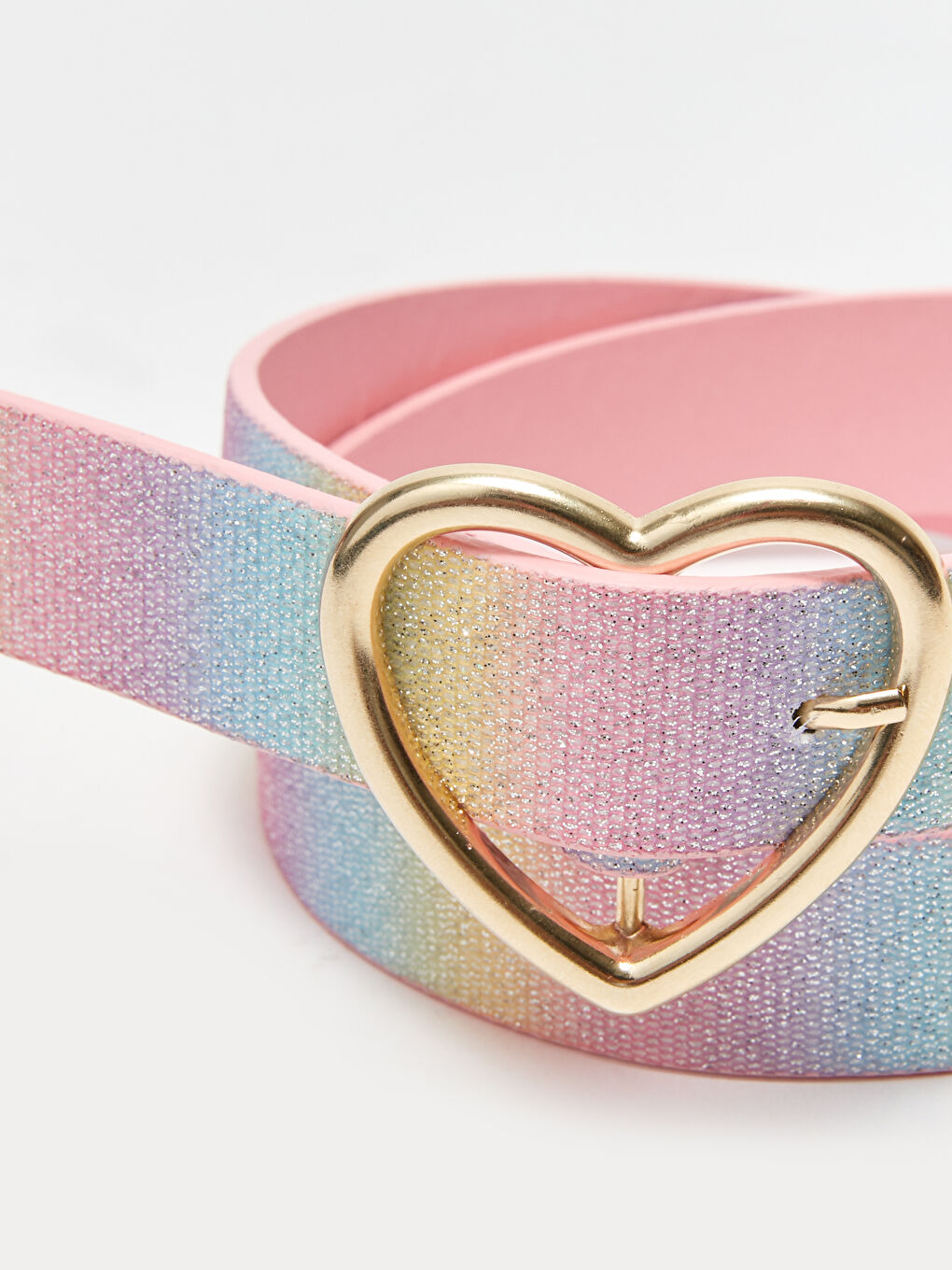 Karışık Çok Renkli Simli Kız Çocuk Kemer-3