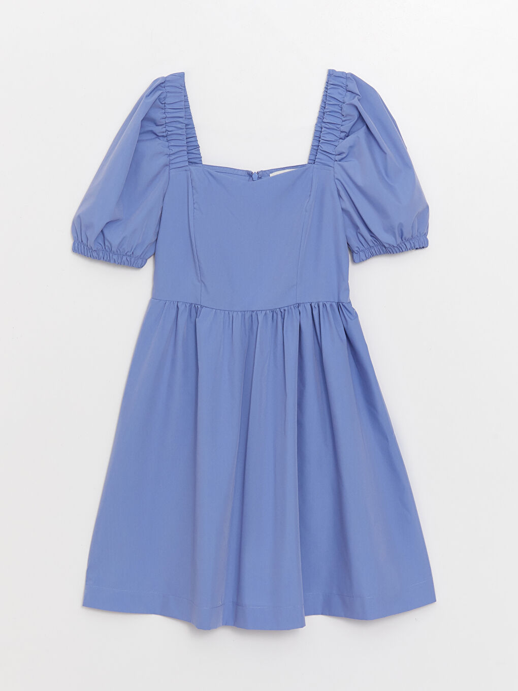 Square Neck Regular Balloon Sleeve Women's Dress -S3HQ43Z8-H2E