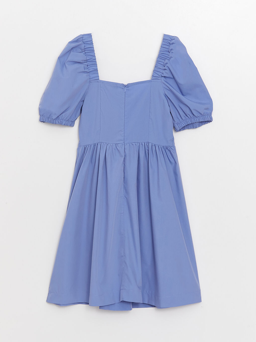 Square Neck Regular Balloon Sleeve Women's Dress -S3HQ43Z8-H2E