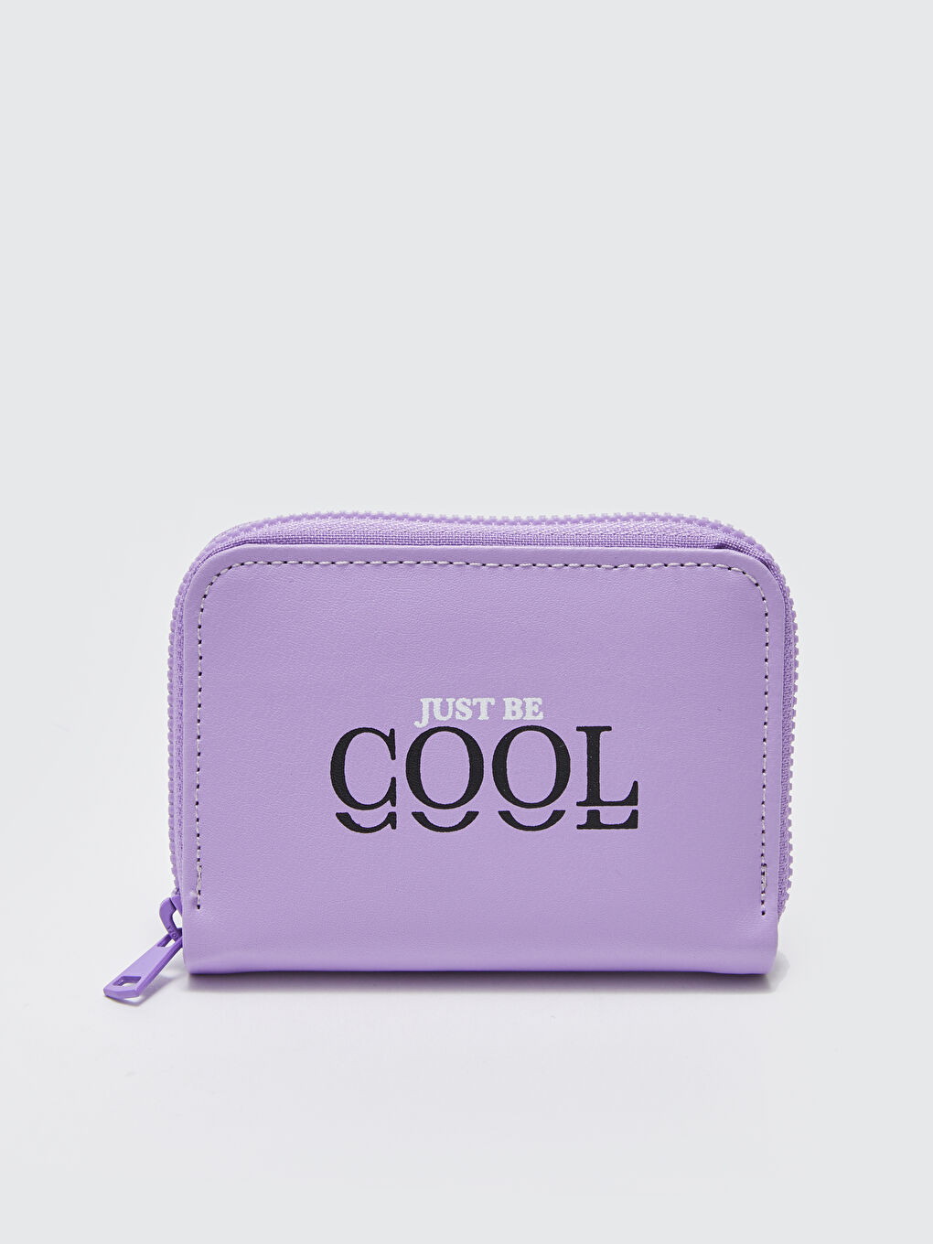 Lila Baskılı Kız Çocuk Cüzdan